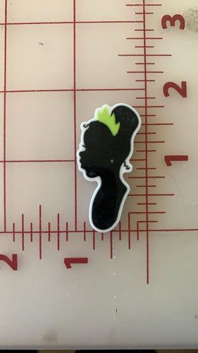 Disney Tiana Silhouette Flat back Printed Resin