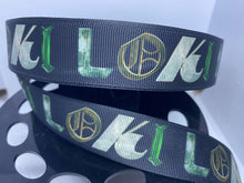 1 yard 1 Inch Loki TV Logo Show Marvel Superhero Grosgrain Ribbon
