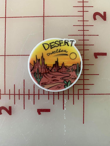 SALE!! Desert Dweller Flatback Printed Resin