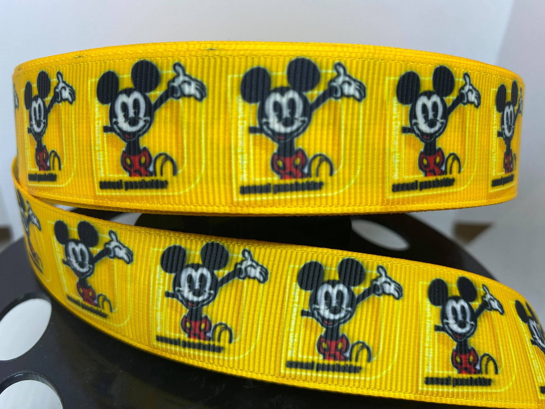 1 yard 1 inch WDW Passholder Grosgrain Ribbon