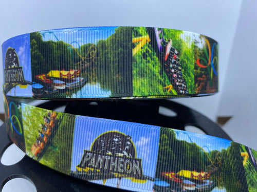 Exclusive 1 yard 1 inch Busch Gardens Williamsburg Grosgrain Ribbon