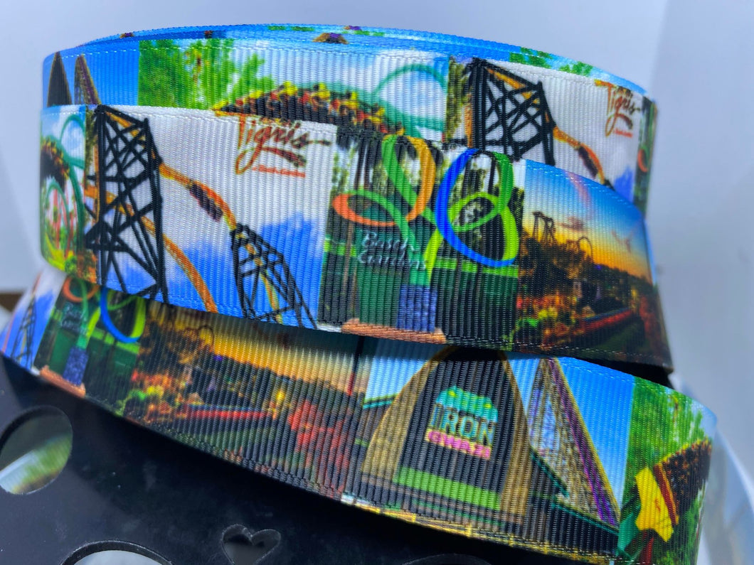 Exclusive 1 yard 1 inch Busch Gardens Tampa Bay Florida Grosgrain Ribbon