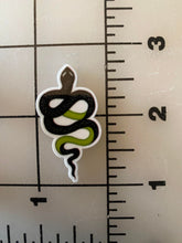 Green and Black or Pink and Black Snake Flat back Printed Resin