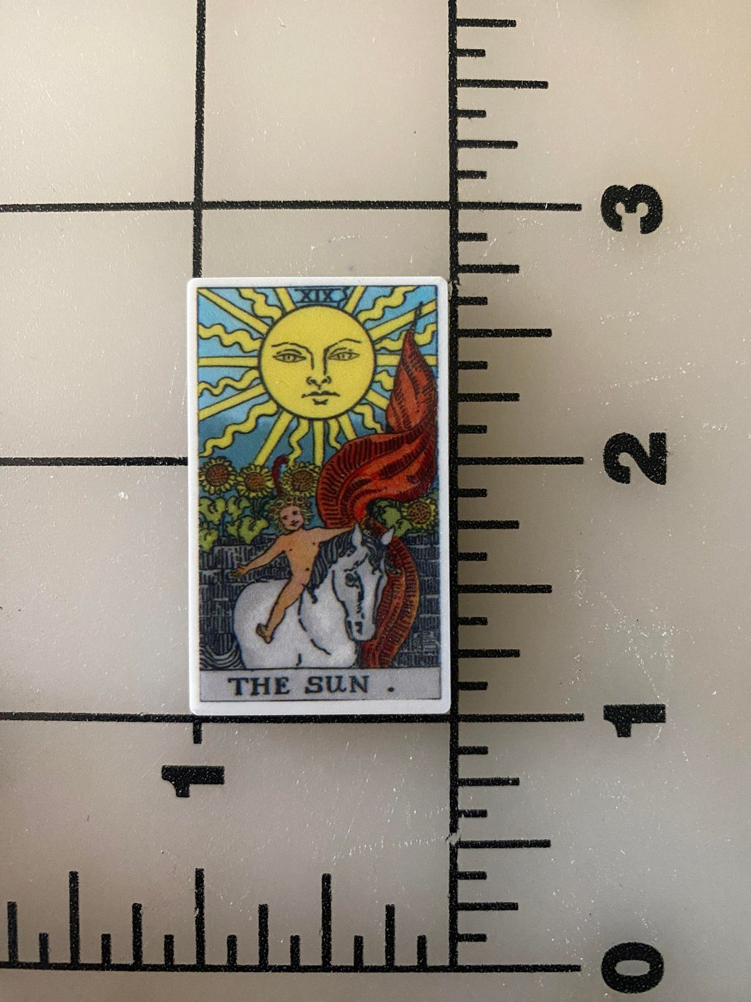 Tarot Cards The Sun Card Flat back Printed Resin