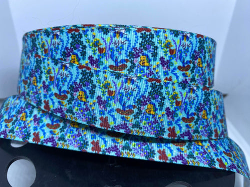 1 yard 1 inch Disney Vera Bradley Little Mermaid Print Grosgrain Ribbon