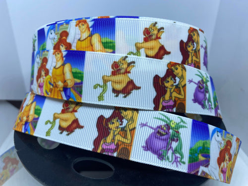 1 yard 1inch Disney Movie Hercules Grosgrain Ribbon