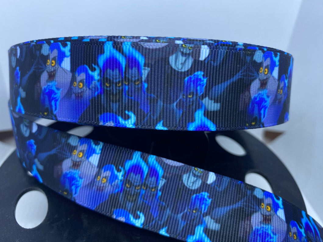 1 yard 1inch Disney Movie Hercules Villain Hades Grosgrain Ribbon