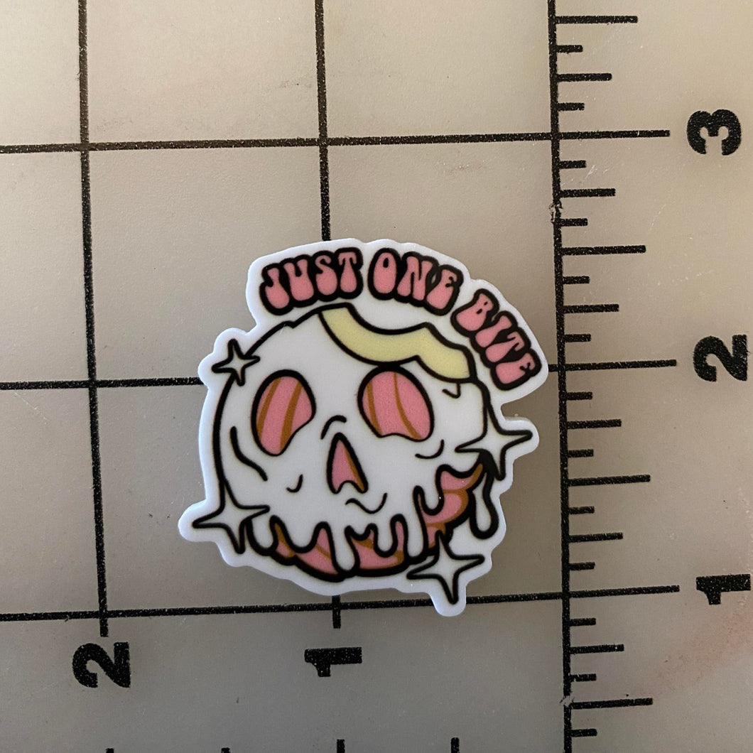 Poison Apple Concha Mexican sweet Bread Flat back Printed Resin