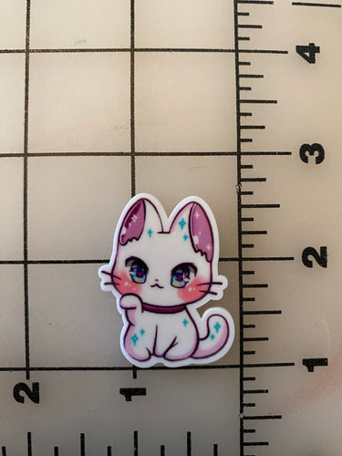 Pretty Kawaii Kitten Flat back Printed Resin