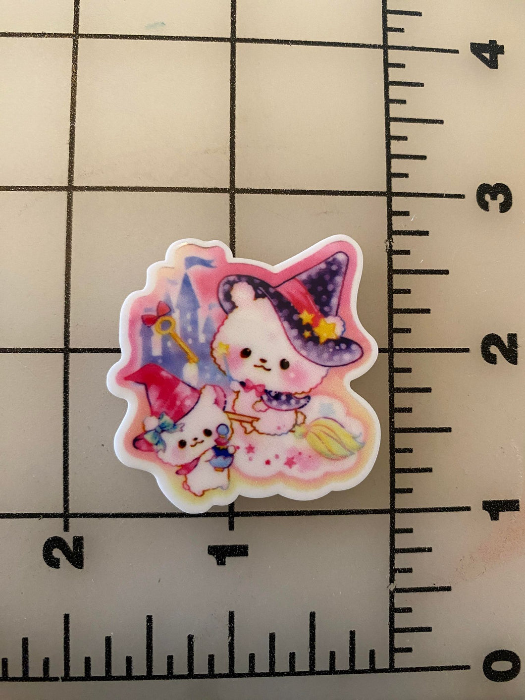 Cute Halloween Kawaii Bear Flat back Printed Resin