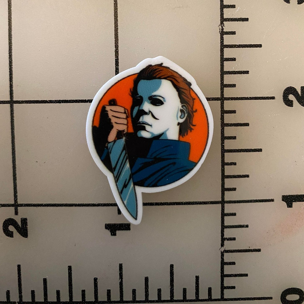 Halloween Movies Michael Myers Flat Back Printed Resin