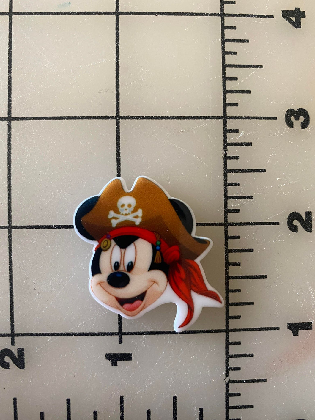 Pirate Mickey Flat back Printed Resin