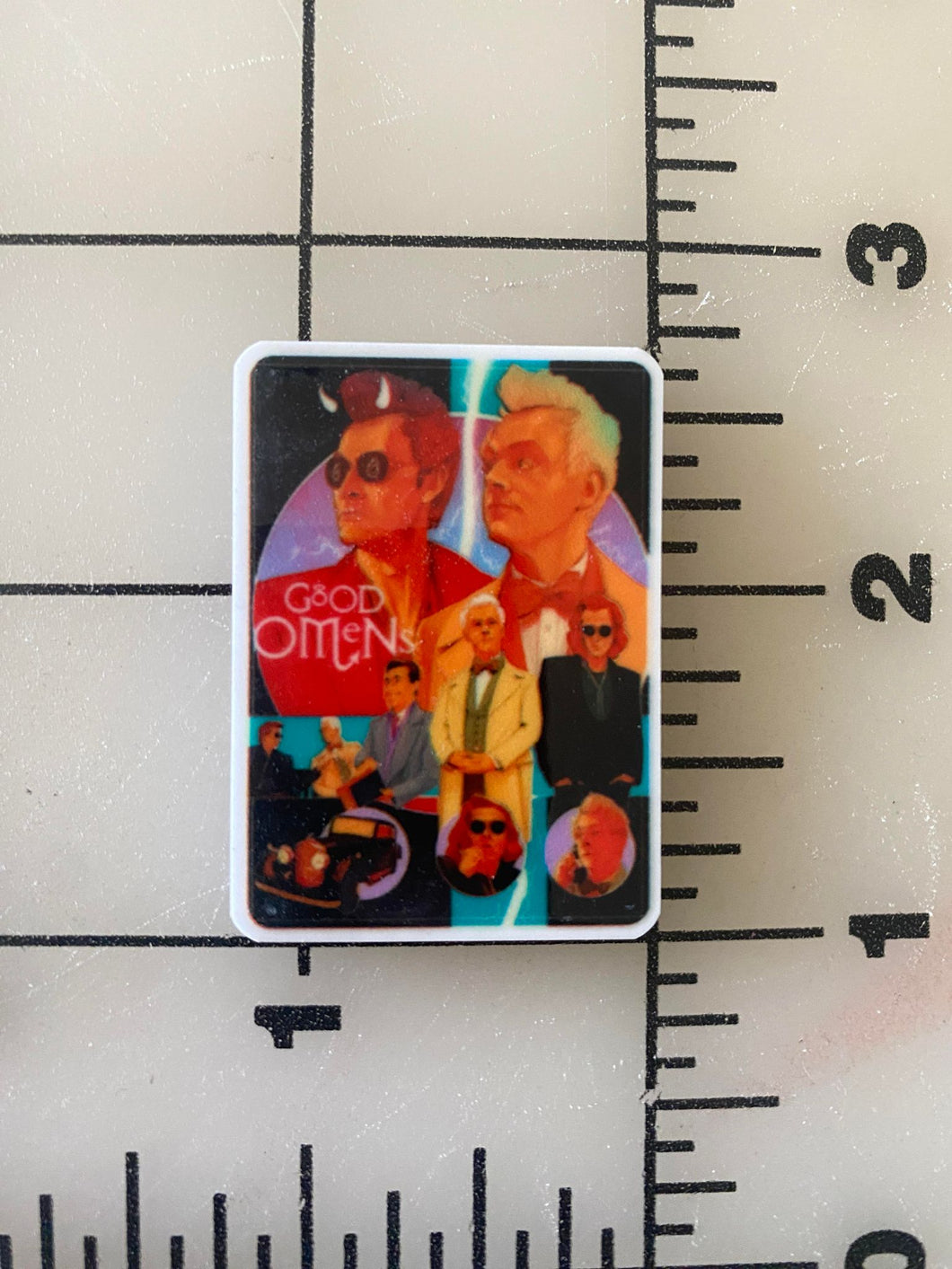 TV Show Good Omens Flat back Printed Resin
