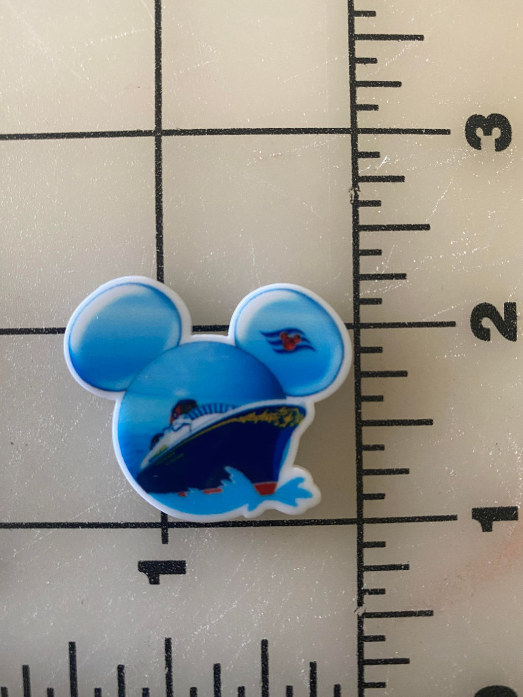 Disney Cruise Line Cruise ship Mickey head Flat back Printed Resin