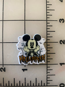 New Disney Halloween Mickey Flat back Printed Resin
