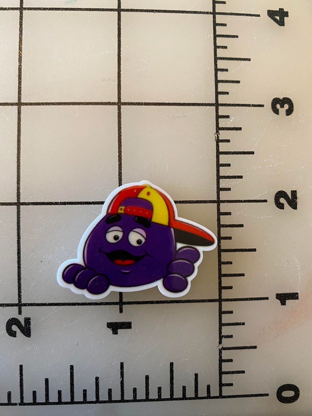McDonalds Grimace Flat back Printed Resin