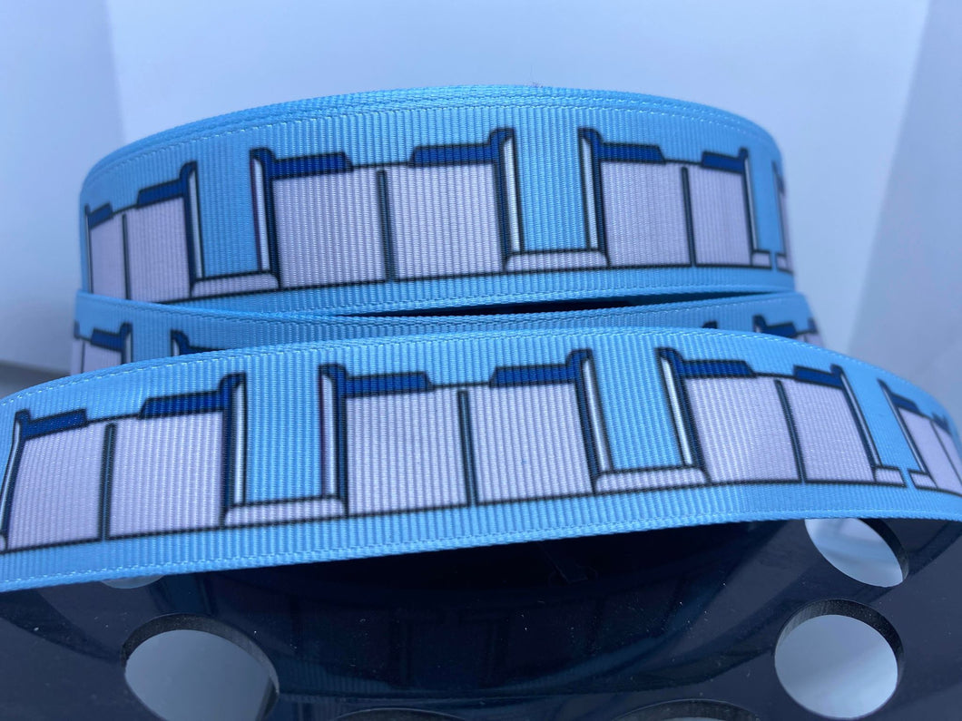 1 yard 1 inch wide Magic Kingdom People Mover Grosgrain Ribbon