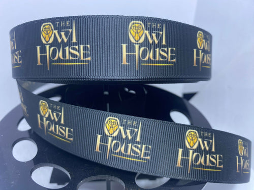 1 yard 1 inch wide Disney Channel Owl House Cartoon Grosgrain Ribbon