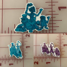 Haunted Mansion Hitchhiking Ghosts Flat back Printed Resin
