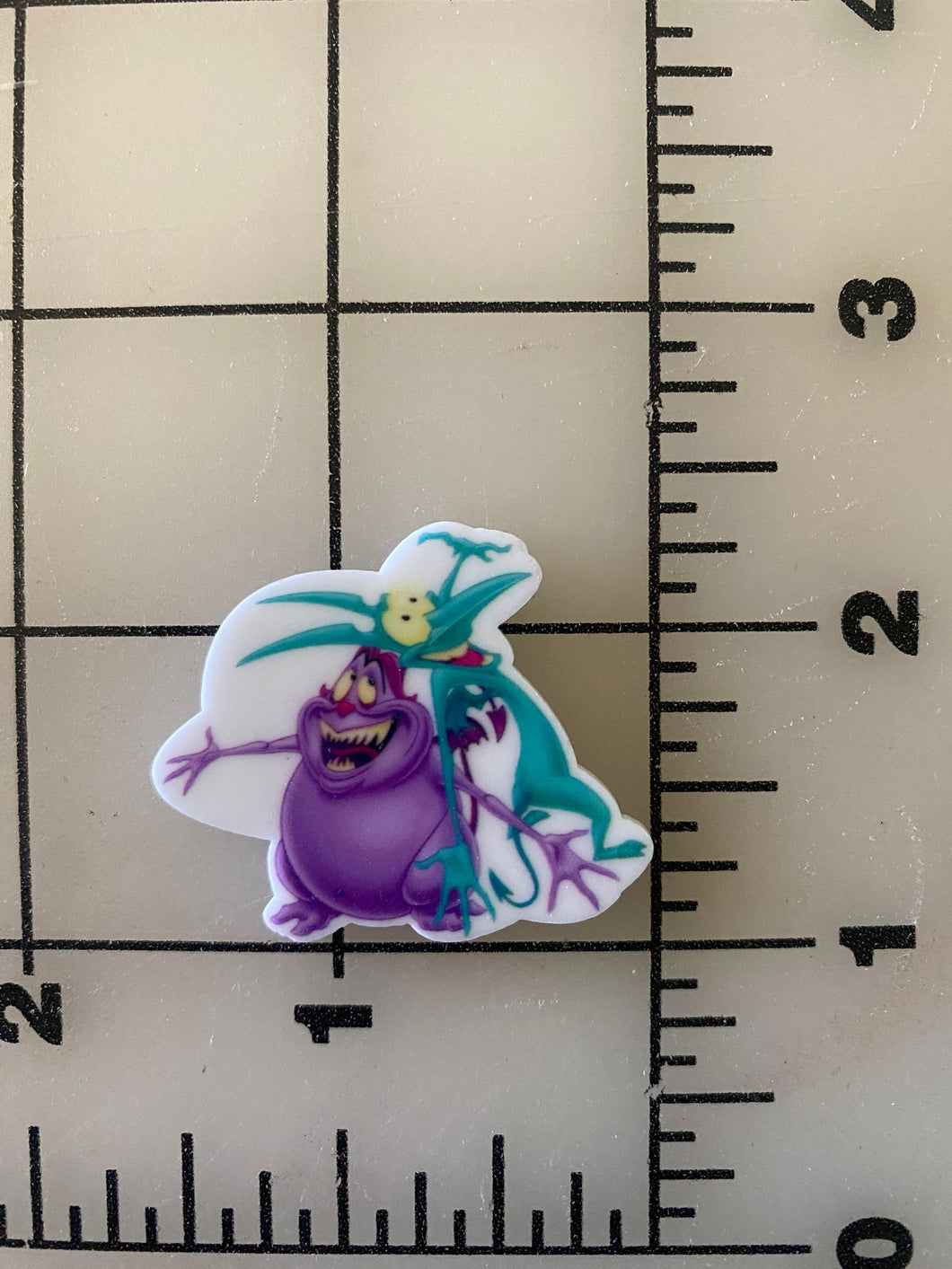 Disney Movie Hercules Pain and Panic Flat back Printed Resin