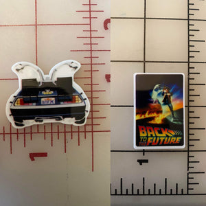 "Back to the Future" Movie Flat Back Printed Resins