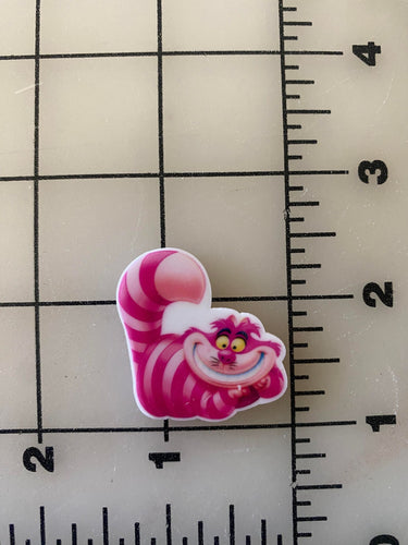 Cheshire Cat Alice in Wonderland Flat Back Printed Resin