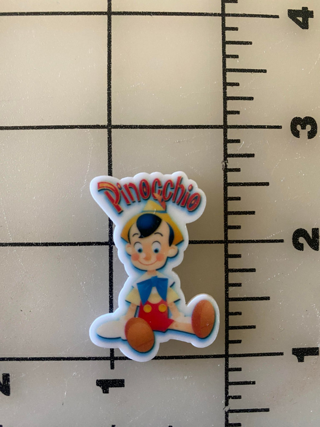 Pinnocchio Flat Back Printed Resin
