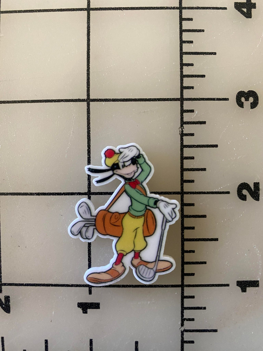 Goofy Golfing Flat back Printed Resin