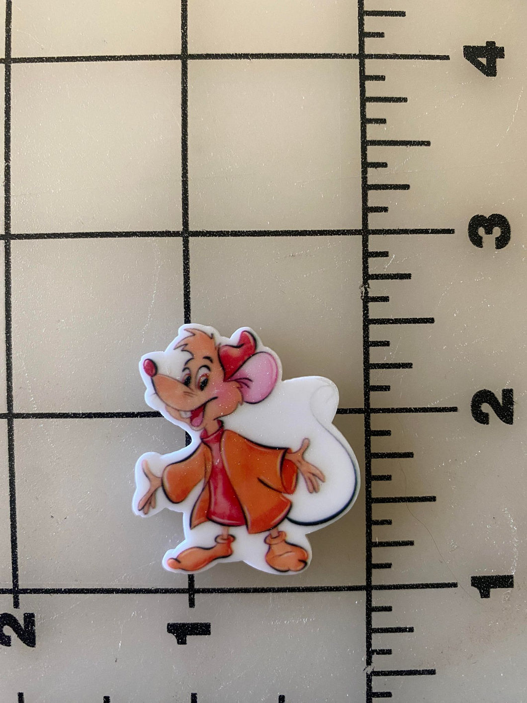 Disney Cinderella Mouse Jacques/ JAQ Flat back Printed Resin