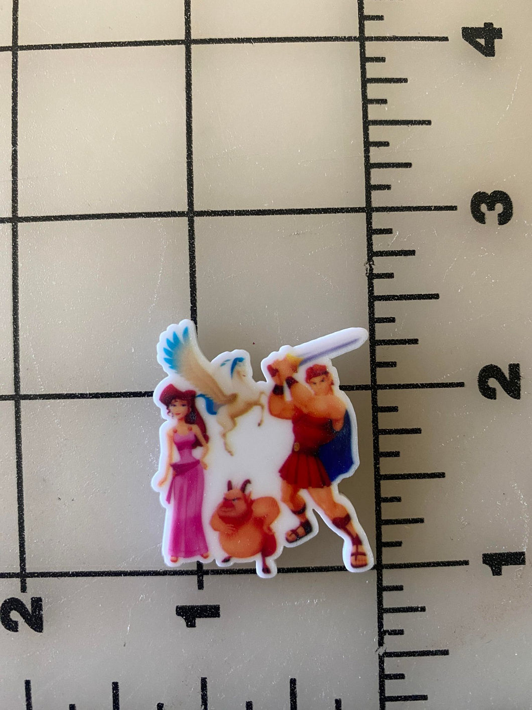 Disney Movie Hercules Group Shot Flat back Printed Resin