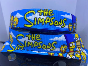 1 inch 1 yard The Simpsons Grosgrain Ribbon