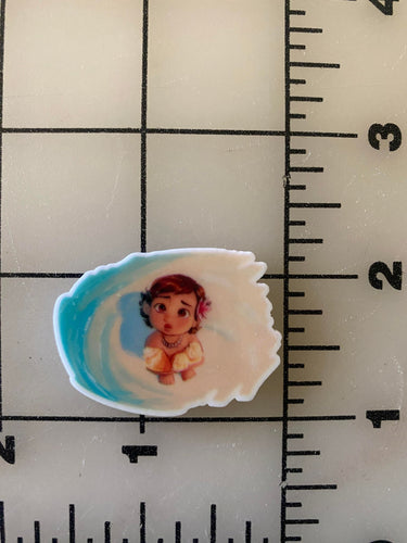Baby Moana flat back Printed Resin