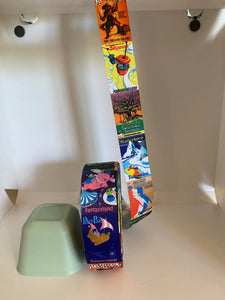 1 Yard 1 1/2 inch Attraction Posters Grosgrain Ribbon Vertical Print
