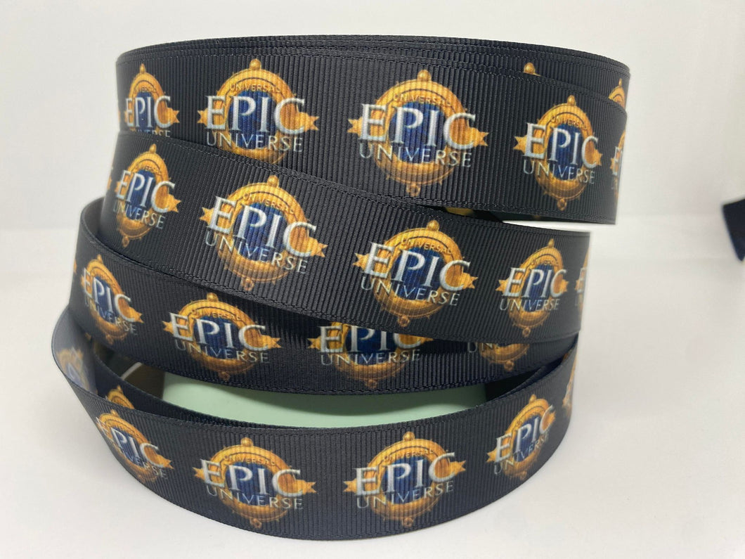 1 yard 1 inch Universal's EPIC Universe Grosgrain Ribbon
