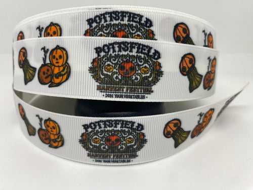 1 yard 1 inch wide Over the Garden Wall Pottsfield Cartoon Grosgrain Ribbon