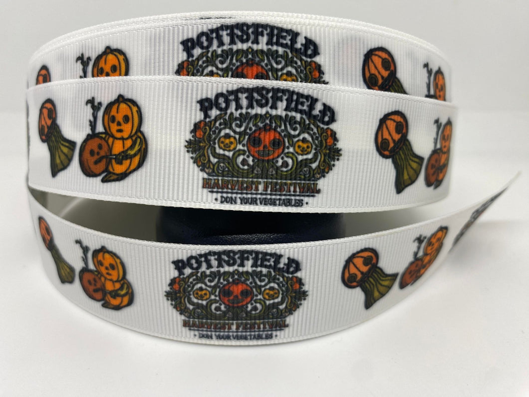 1 yard 1 inch wide Over the Garden Wall Pottsfield Cartoon Grosgrain Ribbon