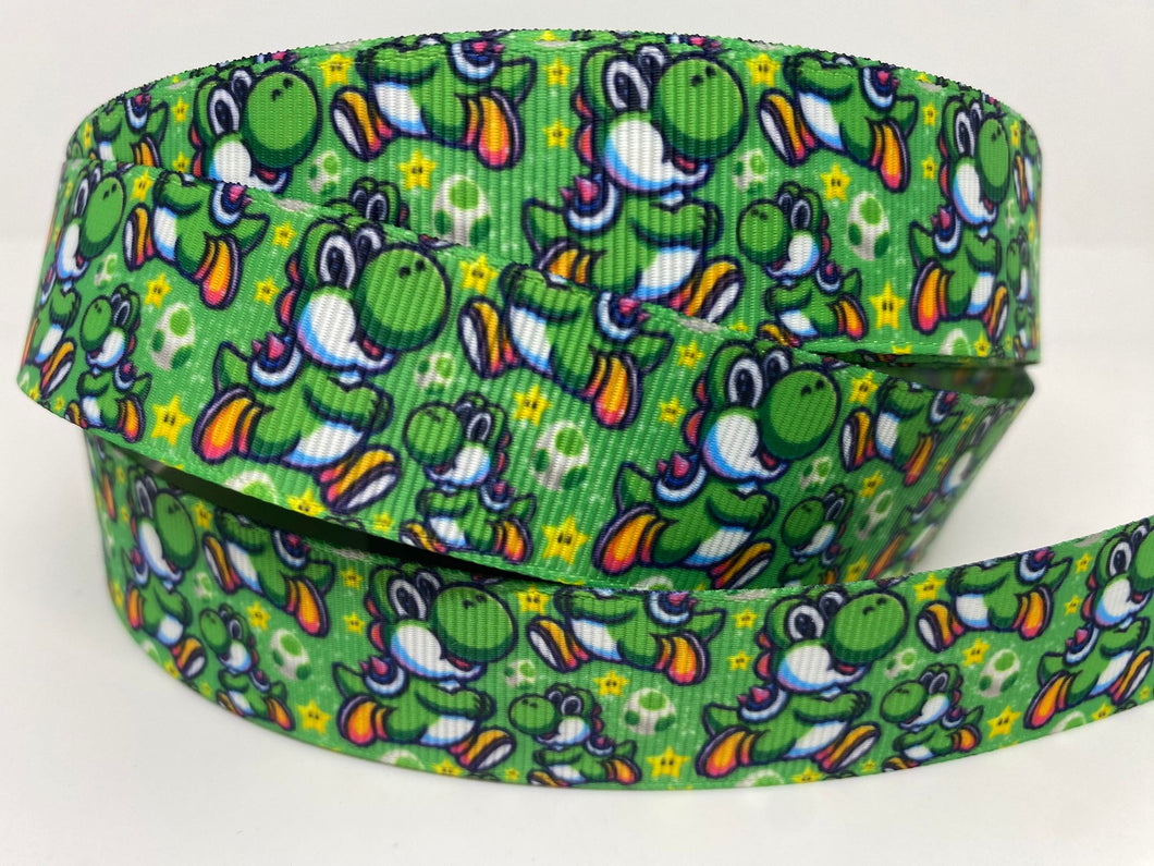 1 yard 1 inch wide Yoshi Grosgrain Ribbon