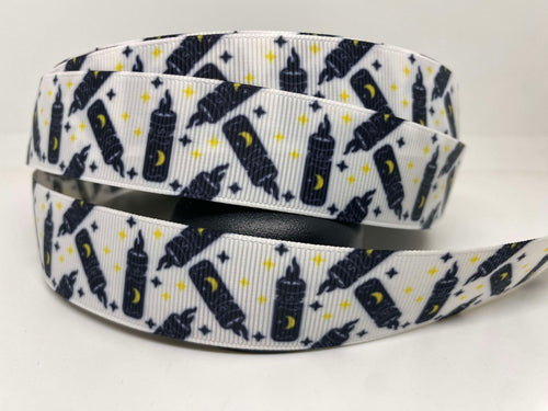 1 yard 1 inch Black Flame Candle 