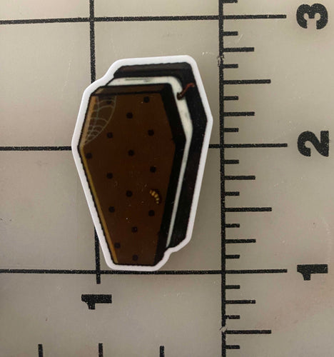 Halloween Ice Cream (Coffin) Flat back Printed Resin