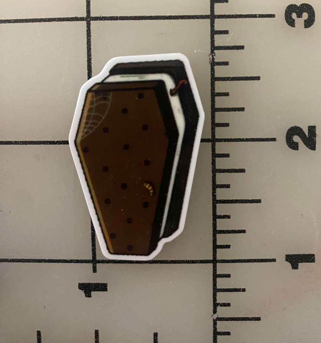 Halloween Ice Cream (Coffin) Flat back Printed Resin