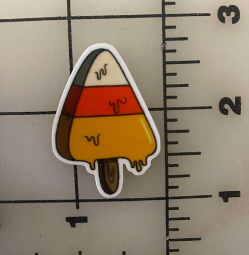 Halloween Ice Cream (Candy Corn) Flat back Printed Resin