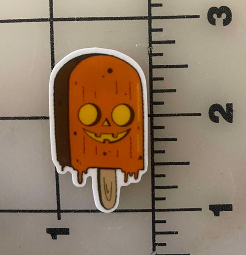 Halloween Ice Cream (Pumpkin) Flat back Printed Resin