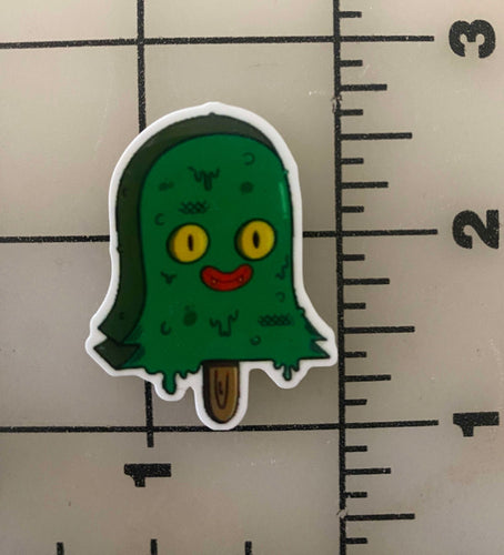 Halloween Ice Cream (Swamp thing) Flat back Printed Resin