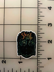 "Ghost" Goth metal band Flat back Printed Resin
