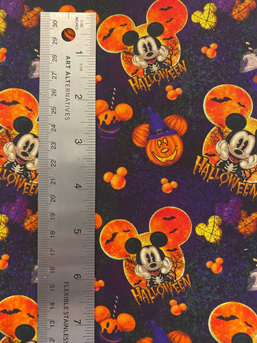 100% Cotton Mickey Halloween Custom Fabric