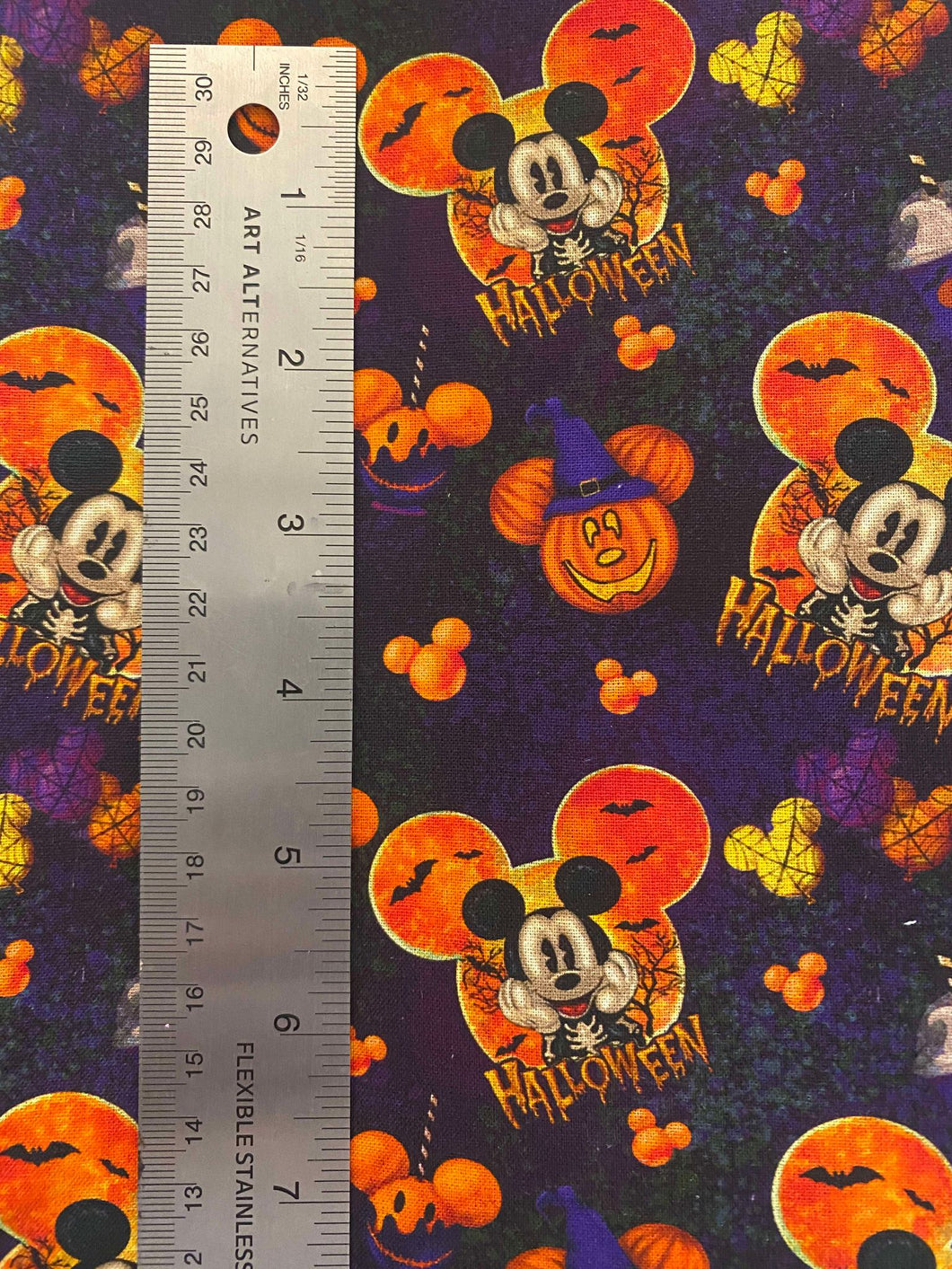 100% Cotton Mickey Halloween Custom Fabric