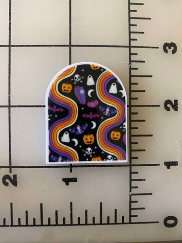 Halloween Flat back Printed Resin