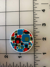 Vintage Prints Circle Flat back Printed Resin (Perfect for Earrings)