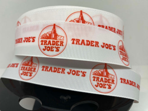1 yard 1 inch Trader Joe's Grocery Store Grosgrain Ribbon