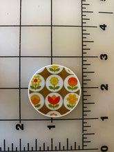 Vintage Prints Circle Flat back Printed Resin (Perfect for Earrings)